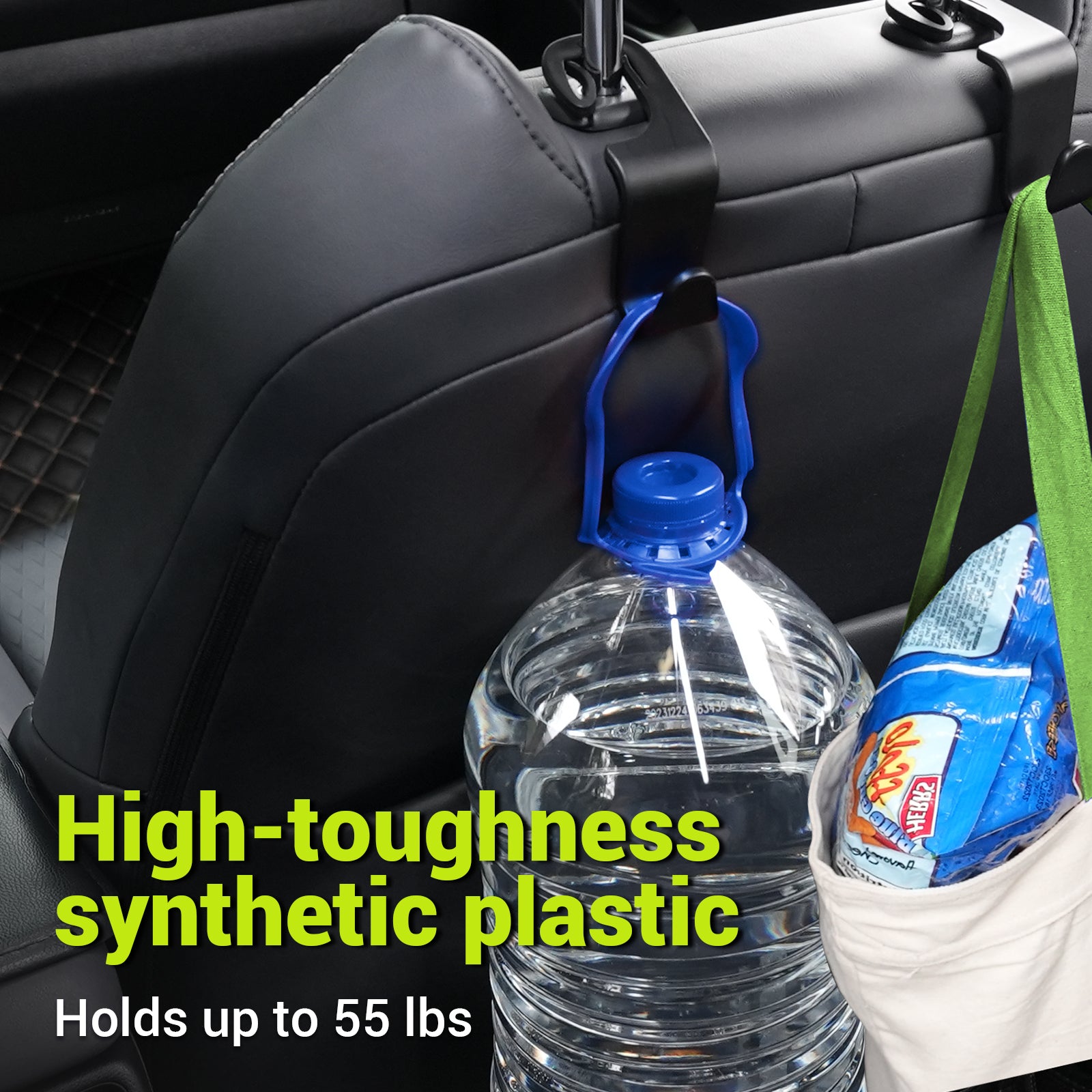 SodaRide Car Seat Headrest Hook 4 Pack