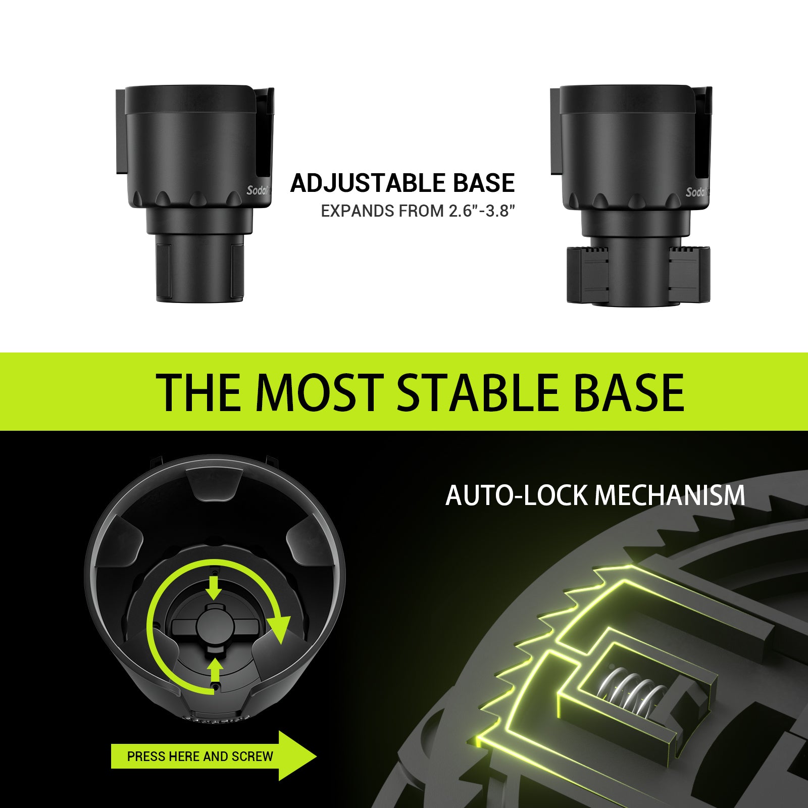 SodaRide Family Set Car Cup Holder